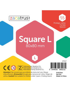 Zacatrus Square L Sleeves (80x80mm) (100) 2