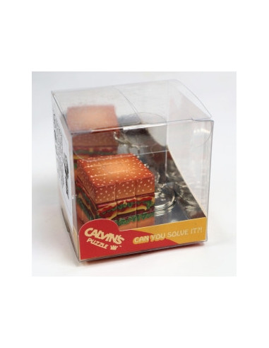 Llavero Cubo Yummy Hamburguesa con Queso 3x3x3