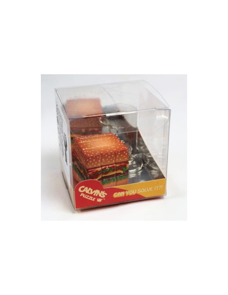 Llavero Cubo Yummy Hamburguesa con Queso 3x3x3