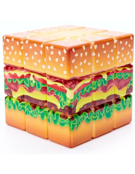 Llavero Cubo Yummy Hamburguesa con Queso 3x3x3
