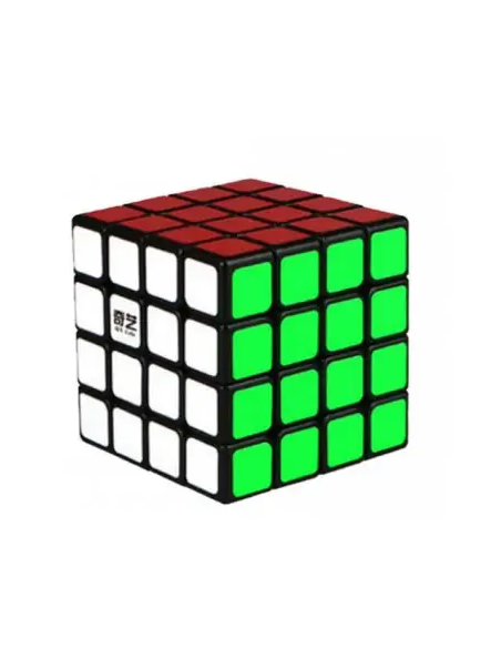 Cubo Qiyi 4x4x4 Speedcube Magnético Base negra