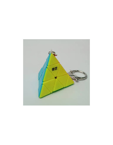 Llavero Cubo Qiyi MFG Pyraminx Stickerless