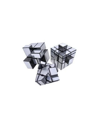 Cubo Rubik 3x3x3 Mirror Plateado ShengShou (57mm)