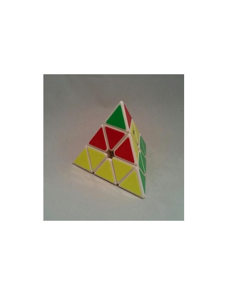 Cubo Mo Fang Ge Pyraminx 3x3x3 Base Blanca