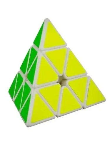 Cubo Mo Fang Ge Pyraminx 3x3x3 Base Blanca