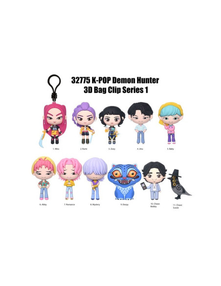 Figura Colgante Aleatoria K-Pop Demon Hunters Serie 1 (1 Unidad)
