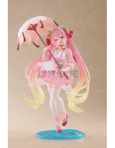 Figura Hatsune Miku. Sakura Miku Sakura Dress Ver. 21 Cm. Amp Figura Pvc Newley Written