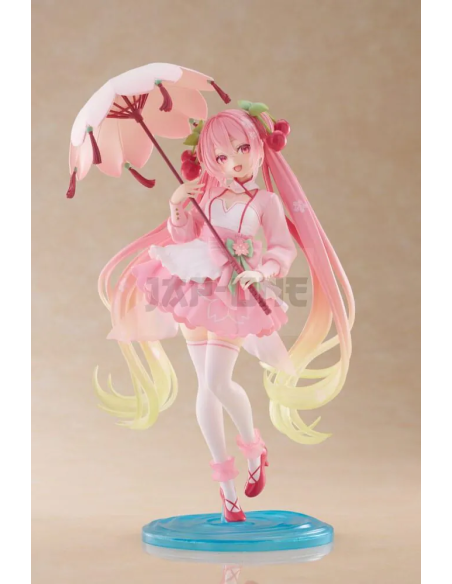 Figura Hatsune Miku. Sakura Miku Sakura Dress Ver. 21 Cm. Amp Figura Pvc Newley Written