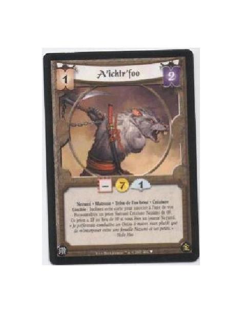 A'ichtr'foo FOIL  - Ratling Matron. Crippled Bone Tribe. Creature Limited: Bow A'ichtr'foo to give one of your Personalities a 0