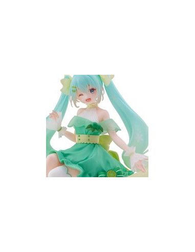 Figure Katsune Miku Lime Noodle Stopper - Character Vocal Series 02 14 cm