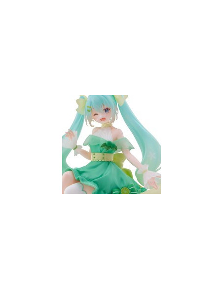 Figure Katsune Miku Lime Noodle Stopper - Character Vocal Series 02 14 cm