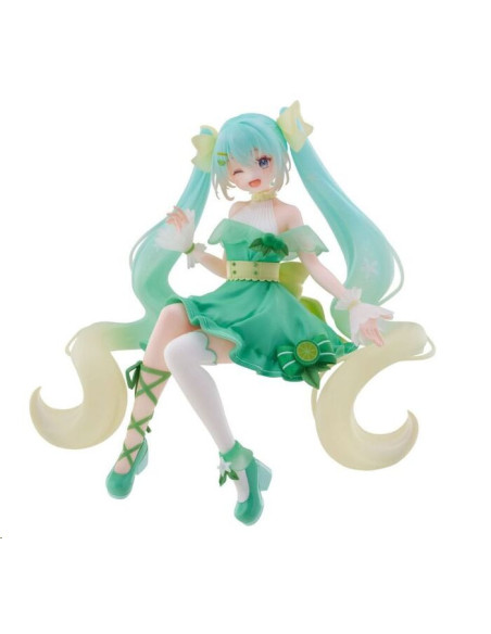 Figure Katsune Miku Lime Noodle Stopper - Character Vocal Series 02 14 cm