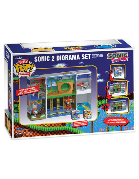 Funko Pop Bitty. Sonic 2 Diorama Set. Sonic The Hedgehog