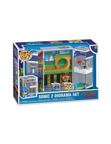 Funko Pop Bitty. Sonic 2 Diorama Set. Sonic The Hedgehog