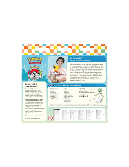 Pokemon - 2025 World Championships Deck Gardevoir Riley McKay