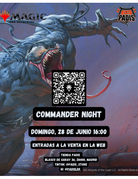 Commander Night. Domingo, 28 de junio 16:00