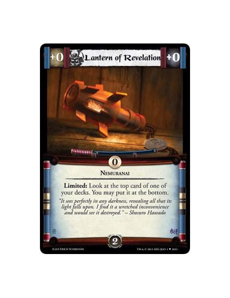 Lantern of Revelation  - NemuranaiLimited: Look at the top card of one of your decks. You may put it at the bottom.