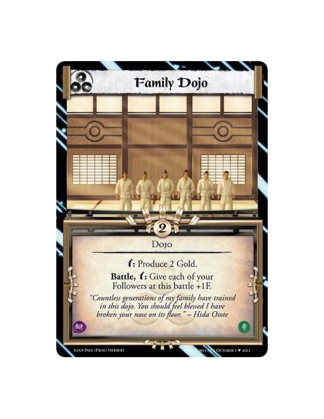 Family Dojo FOIL  - Dojow: Produce 2 Gold.w: Give each of your Followers at this battle +1F.