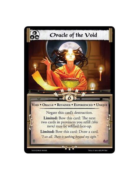 Oracle of the Void Exp FOIL  - Void • Oracle • Retainer • Experienced • UniqueThis card cannot be destroyed.Limited, w: The next