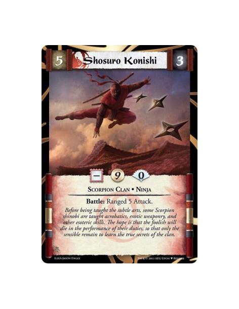 Shosuro Konishi  - Scorpion Clan • NinjaBattle: Ranged 5 Attack.