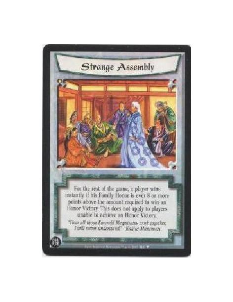 Strange Assembly (Spanish)  - For the rest of the game, a player wins instantly if his Family Honor is ever 8 or more points abo