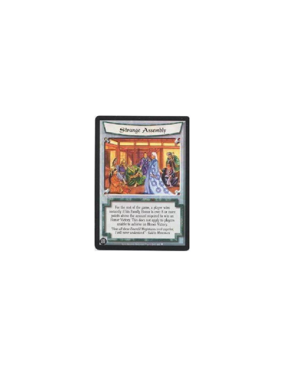 Strange Assembly (Español)  - For the rest of the game, a player wins instantly if his Family Honor is ever 8 or more points abo