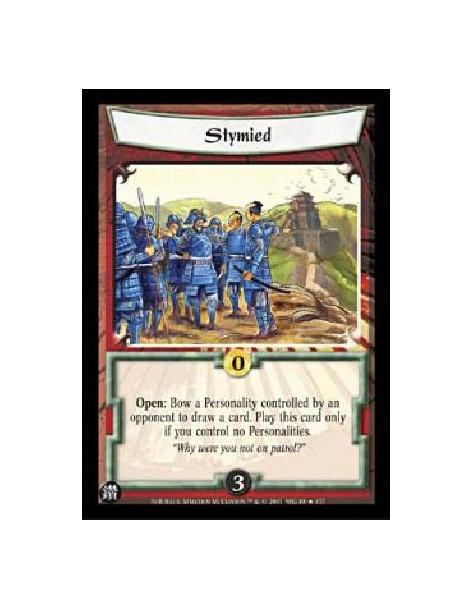 Stymied FOIL  - Open: Bow a Personality controlled by an opponent to draw a card. Play this card only if you control no Personal