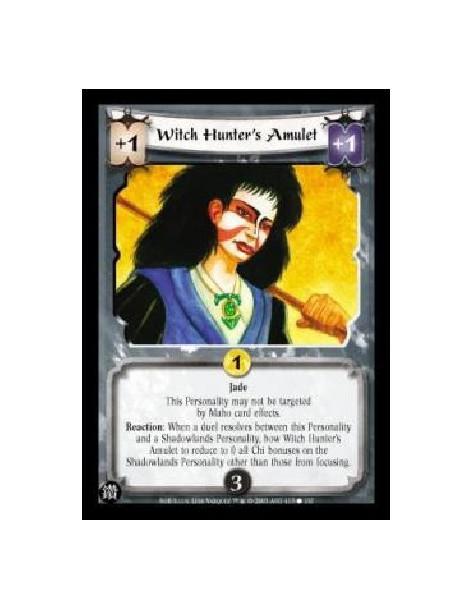 Witch Hunter's Amulet  - JadeThis Personality may not be targeted by Maho card effects.Reaction: When a duel resolves between th