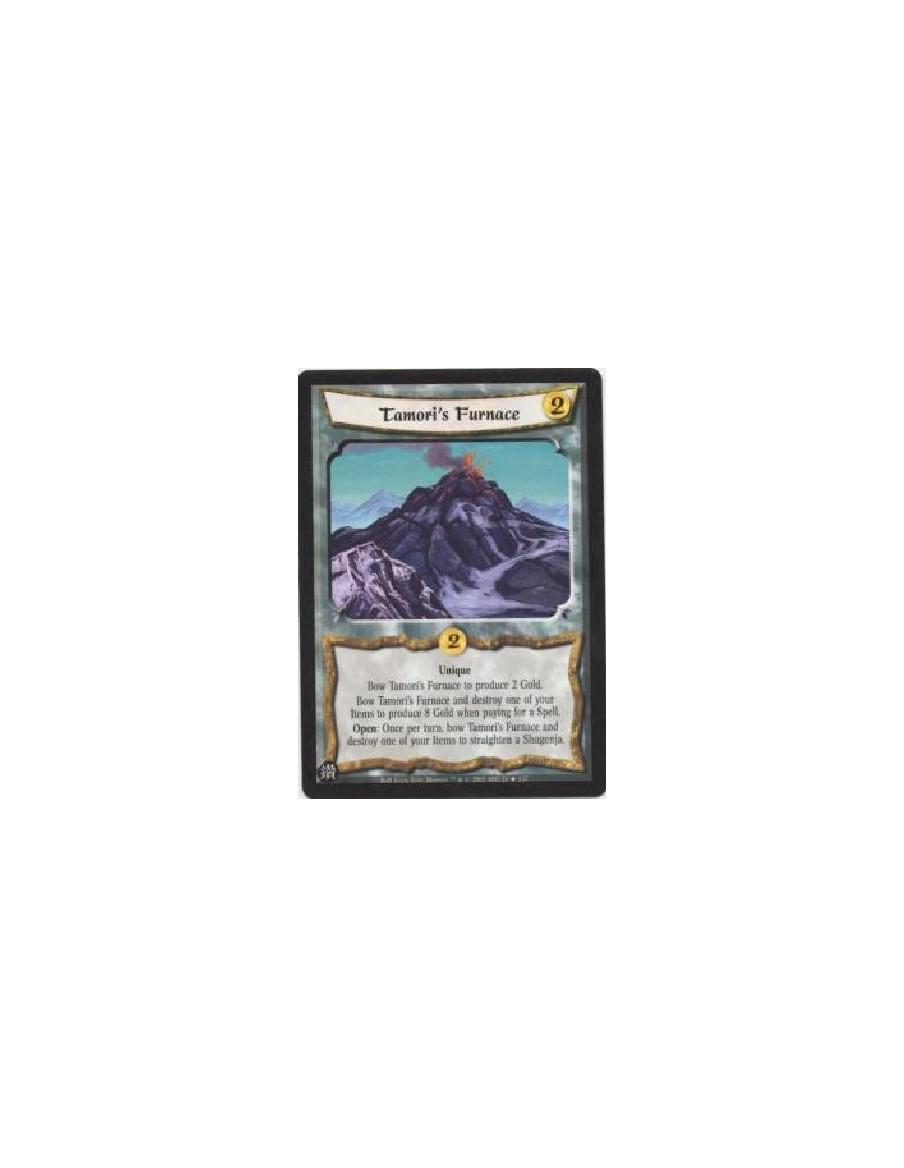 Tamori's Furnace  - UniqueBow Tamori's Furnace to produce 2 Gold.Bow Tamori's Furnace and destroy one of your Items to produce 8