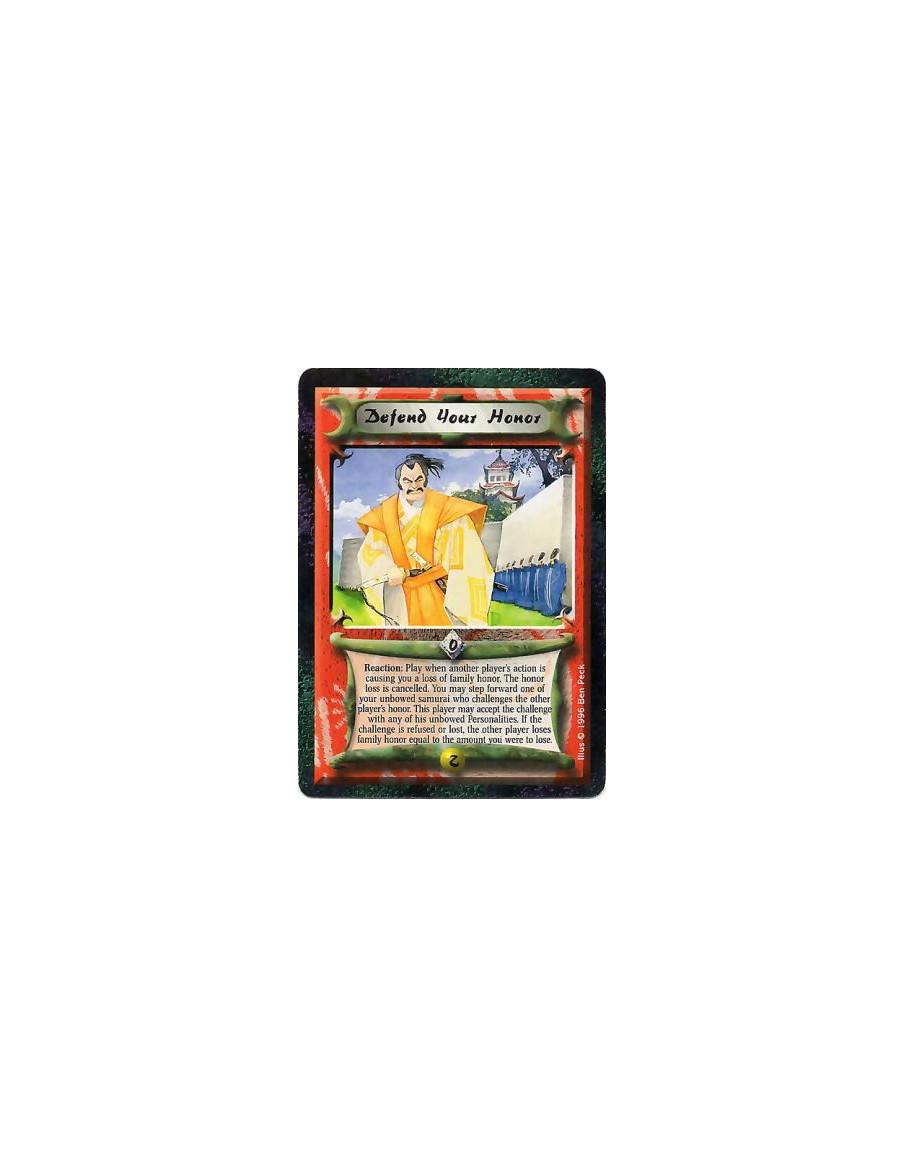 Defend Your Honor  - PoliticalReaction: Before you lose Honor from another player's action, you may choose your performing unbow