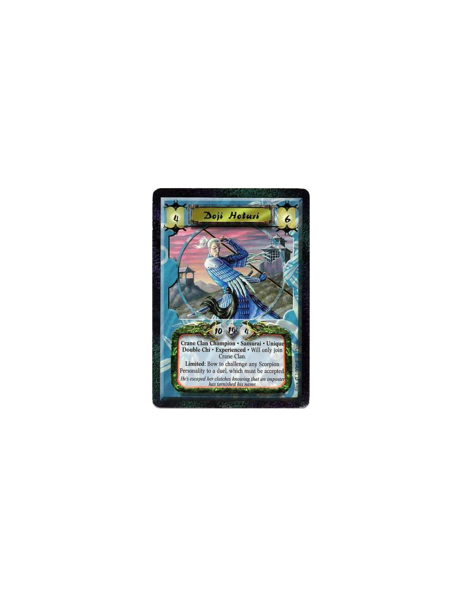 Kakita Torikago  - Crane Clan • CourtierLimited: If you control the Imperial Favor, bow Torikago and target a bowed Personality: