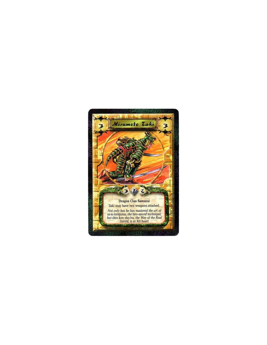 Mirumoto Taki  - Dragon Clan • SamuraiTaki may attach 2 Weapons.