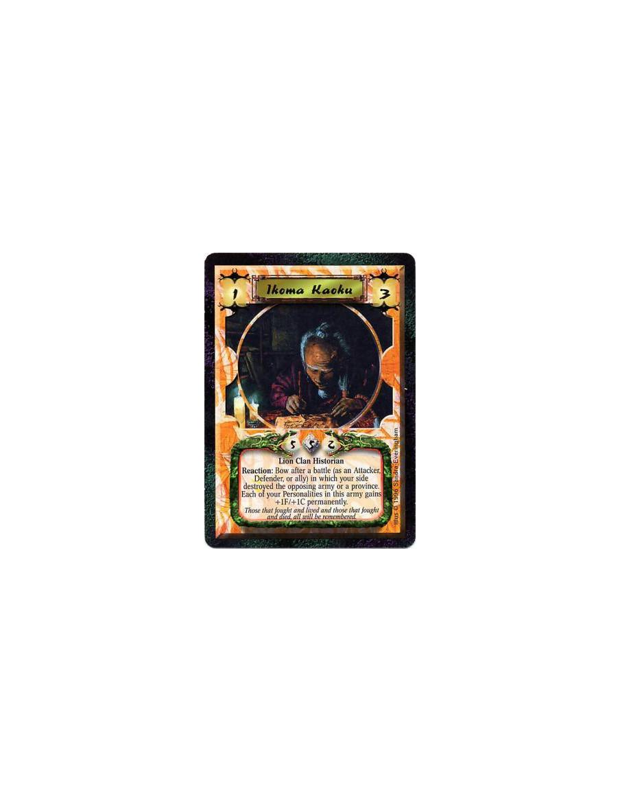 Ikoma Kaoku  - Lion Clan • HistorianReaction: Bow Ikoma Kaoku after a battle (as an attacker, defender, or ally) in which your s