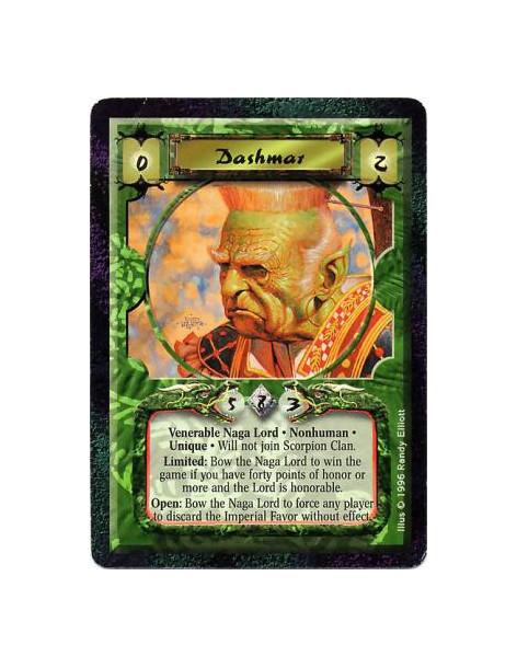 Dashmar  - Nonhuman • Naga • Unique • Venerable LordWill not be controlled by a Scorpion Clan player.  Limited: Any number of ti