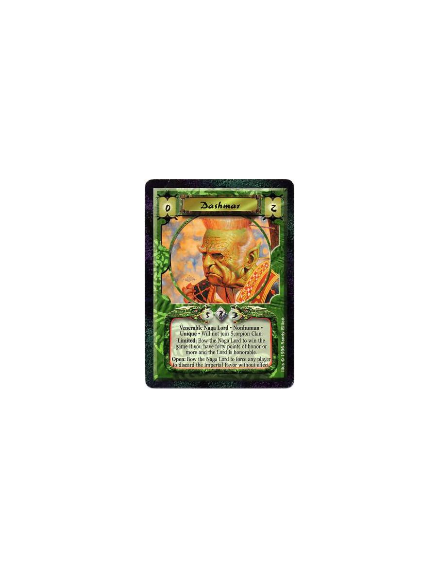 Dashmar  - Nonhuman • Naga • Unique • Venerable LordWill not be controlled by a Scorpion Clan player.  Limited: Any number of ti