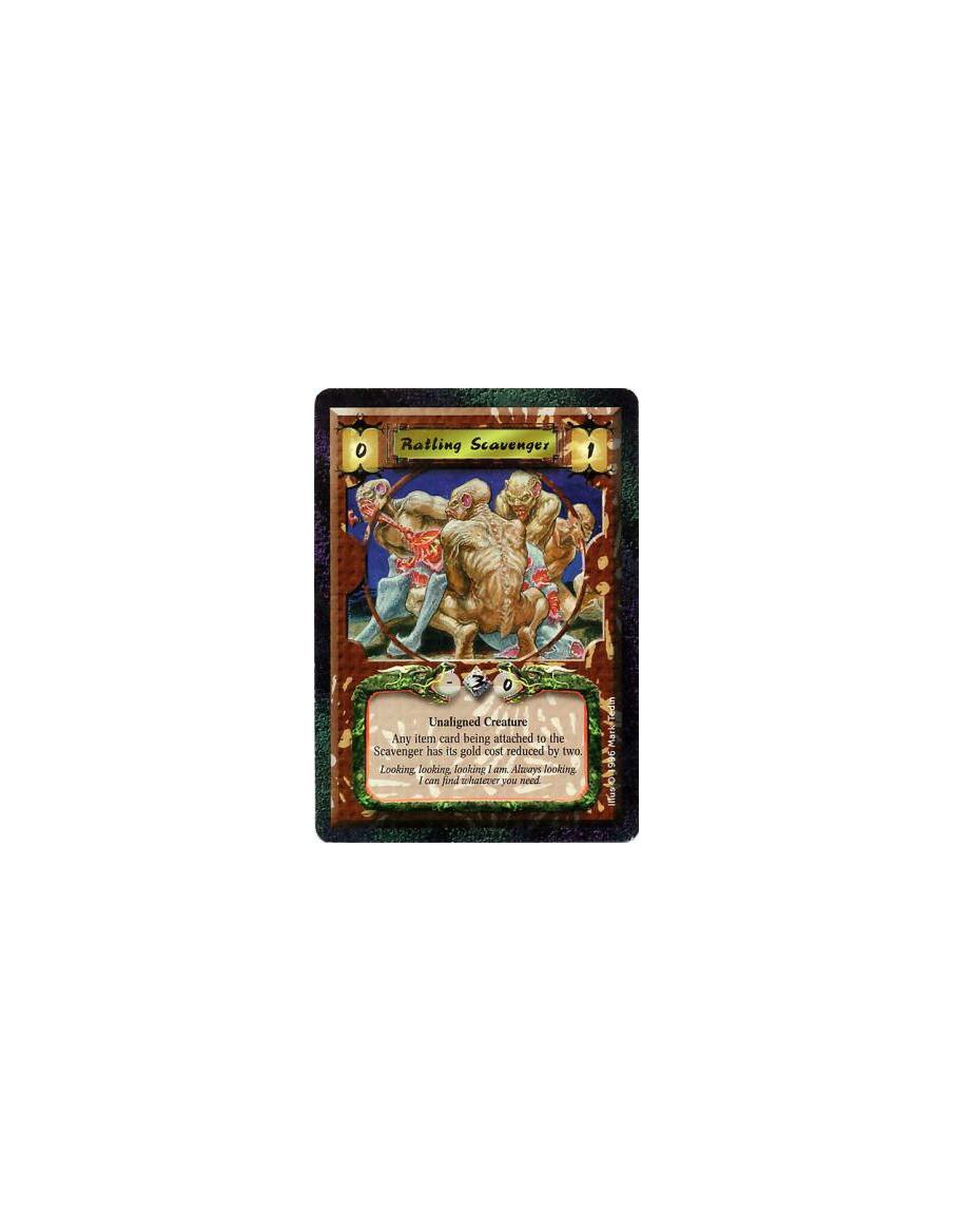 Ratling Scavenger  - Nonhuman • RatlingRatling Scavenger attaches Items paying 2 less Gold, to a minimum of 1.
