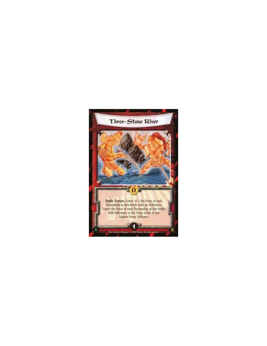 Three-Stone River  - Delayed Terrain Battle: Lower the Force of each Personality in this battle with one or more Follower to the