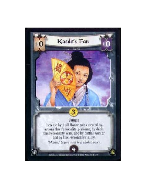 Kaede's Fan FOIL  - Unique Increase by 1 all Honor gains created by actions this Personality performs, by duels this Personality