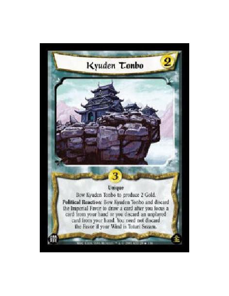 Kyuden Tonbo FOIL  - Unique Bow Kyuden Tonbo to produce 2 Gold. Political Reaction: Bow Kyuden Tonbo and discard the Imperial Fa