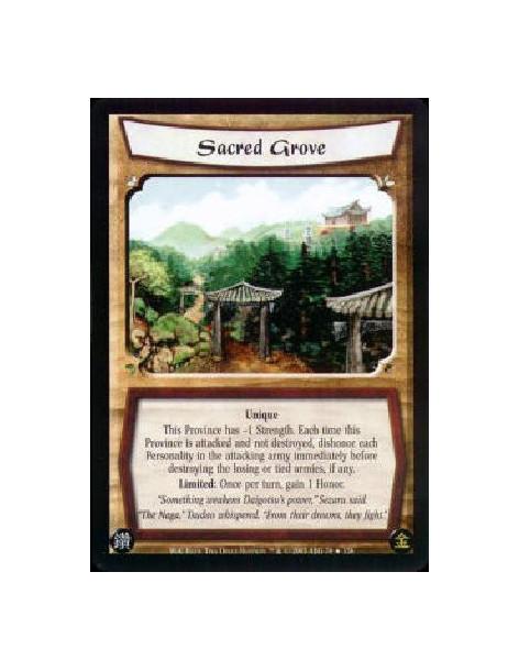 Sacred Grove FOIL  - Unique This Province has -1 Strength. Each time this Province is attacked and not destroyed, dishonor each 