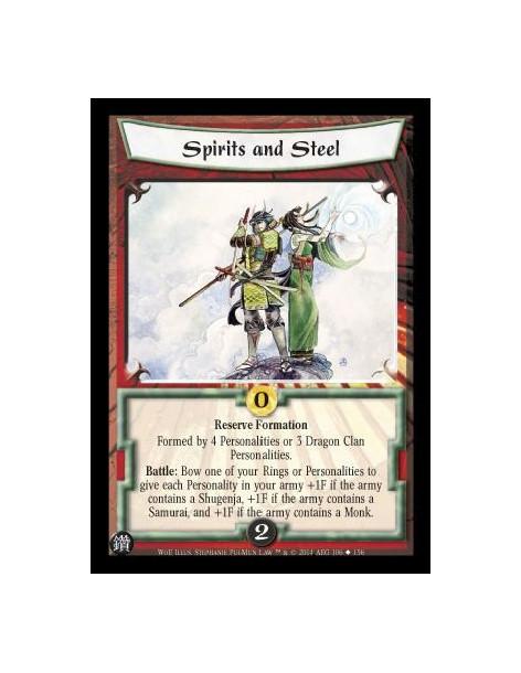 Spirits and Steel  - Reserve Formation Formed by 4 Personalities or 3 Dragon Clan Personalities. Battle: Bow one of your Rings o