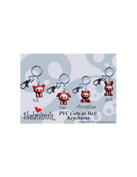 Kit (Cat) Llavero Skelanimals  - 
