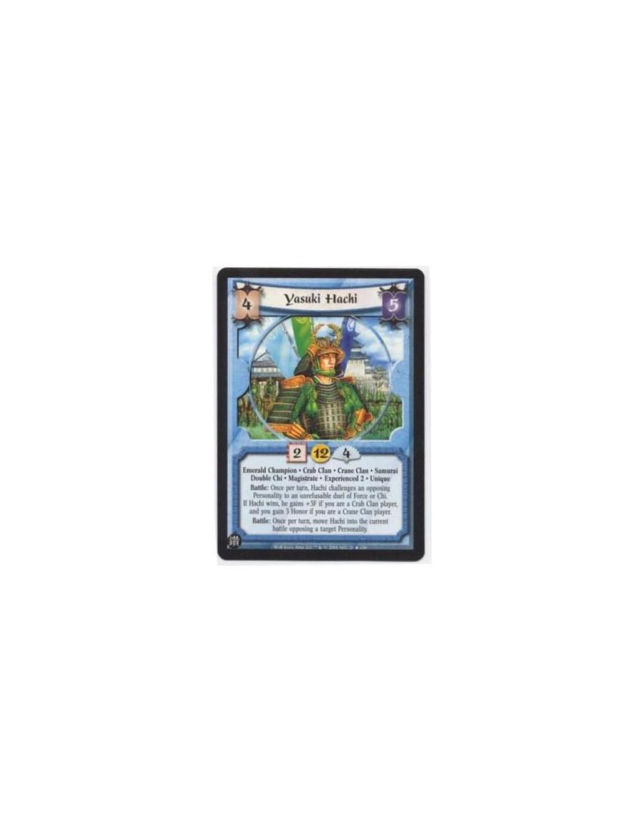 Yasuki Hachi Exp2 (Crane) (Español)  - Emerald Champion. Crab Clan. Crane Clan. Samurai. Double Chi. Magistrate. Experienced 2. 