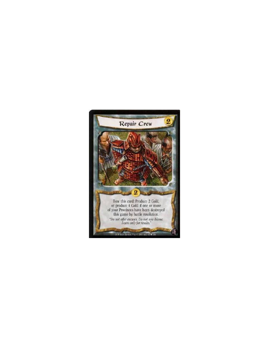 Repair Crew  - Bow this card: Produce 2 Gold, or produce 4 Gold if one or more of your Provinces have been destroyed this game b