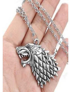 Colgante con cadena casa Stark  -