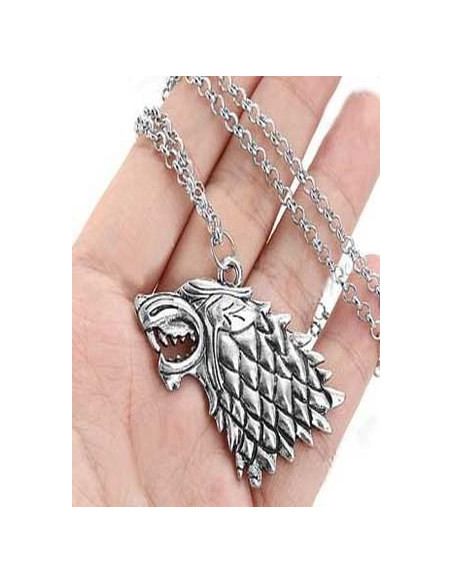 Colgante con cadena casa Stark