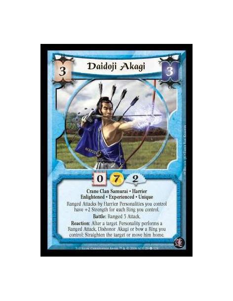 Daidoji Akagi Exp  - Crane Clan Samurai · Harrier · Enlightened · Experienced · Unique. Ranged Attacks by Harrier Personalities