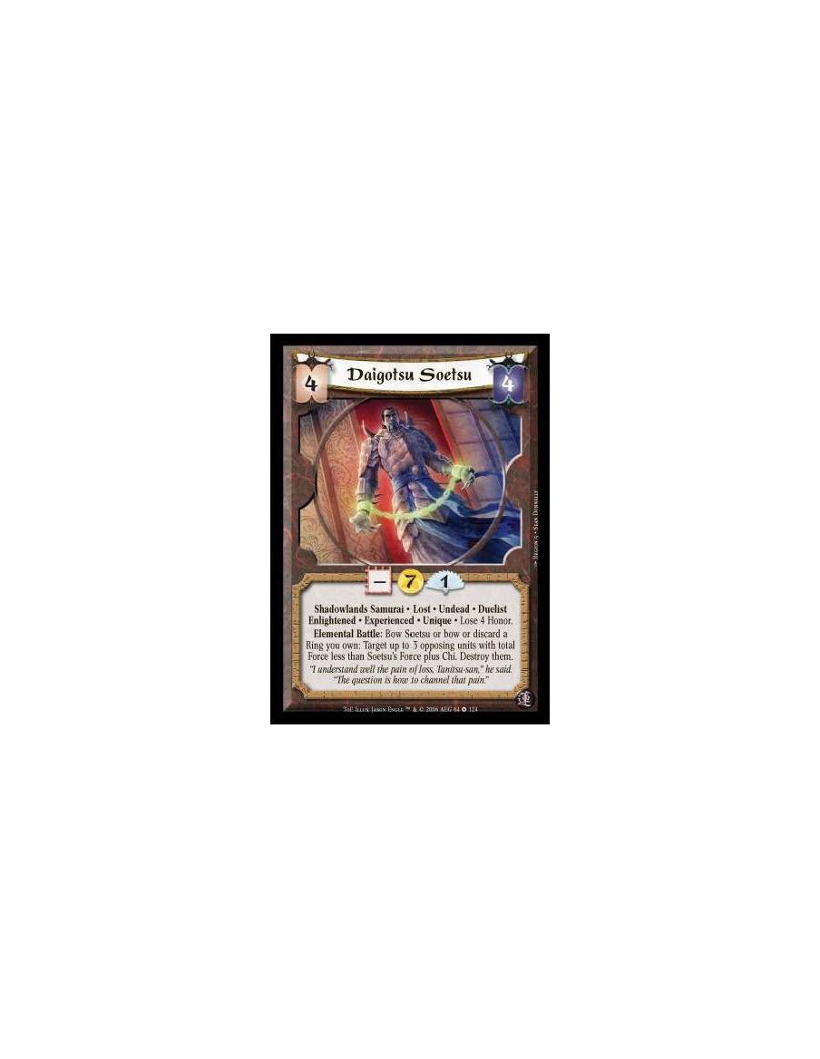 Daigotsu Soetsu Exp (Idioma Inglés)  - Shadowlands Samurai · Lost · Undead · Duelist · Enlightened · Experienced · Unique · Lose
