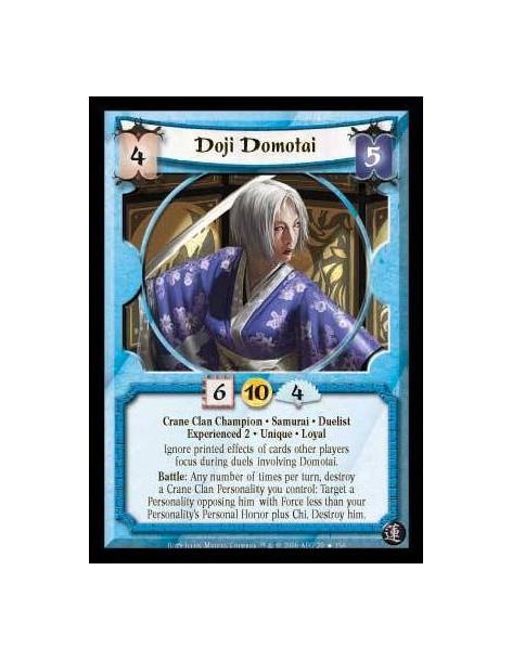 Doji Domotai Exp2 FOIL (Idioma Español)  - Crane Clan Champion · Samurai · Duelist · Experienced 2 · Unique · Loyal. Ignore prin