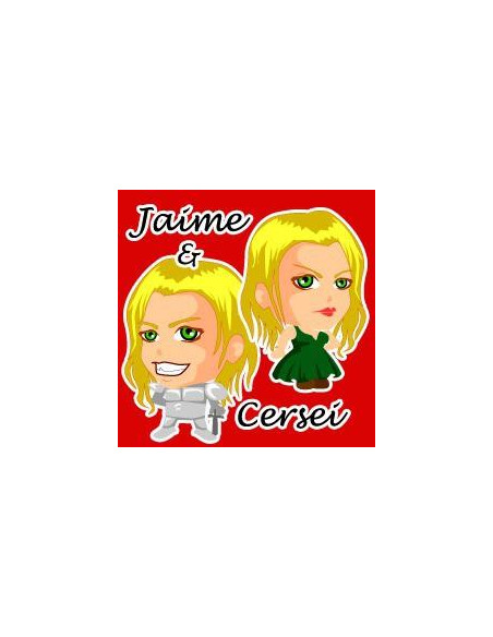 Chapa Cuadrada Jaime and Cersei  - 